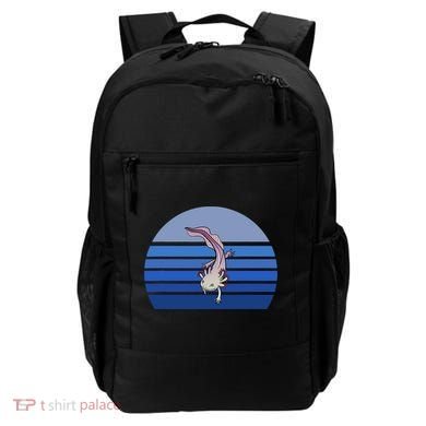 Blue Retro Axolotl Mexican Salamander Gift Lover Backpack