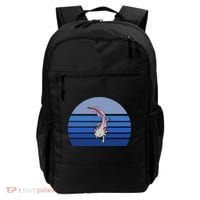 Blue Retro Axolotl Mexican Salamander Gift Lover Backpack thumb 0