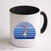 Blue Retro Axolotl Mexican Salamander Gift Lover Coffee Mug thumb 1