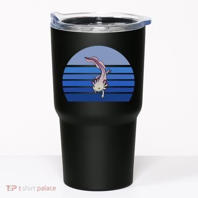 Blue Retro Axolotl Mexican Salamander Gift Lover Tumbler