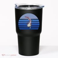 Blue Retro Axolotl Mexican Salamander Gift Lover Tumbler thumb 0
