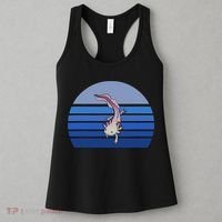 Blue Retro Axolotl Mexican Salamander Gift Lover Women's Tank Top thumb 3