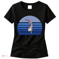 Blue Retro Axolotl Mexican Salamander Gift Lover Women's T-Shirt thumb 0