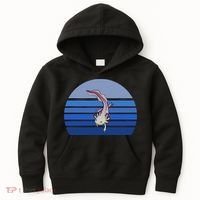 Blue Retro Axolotl Mexican Salamander Gift Lover Kids Hoodie thumb 0