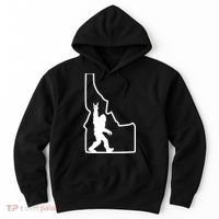 Bigfoot Rock And Roll Silhouette State Of Idaho Sasquatch Hoodie thumb 0