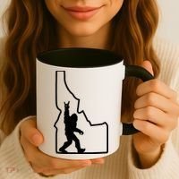 Bigfoot Rock And Roll Silhouette State Of Idaho Sasquatch Coffee Mug thumb 3