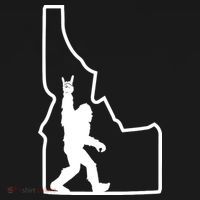 Bigfoot Rock And Roll Silhouette State Of Idaho Sasquatch Coaster thumb 2