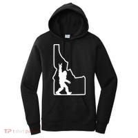 Bigfoot Rock And Roll Silhouette State Of Idaho Sasquatch Women's Hoodie thumb 0