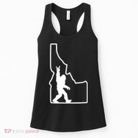 Bigfoot Rock And Roll Silhouette State Of Idaho Sasquatch Women's Tank Top thumb 0