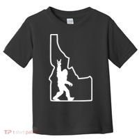 Bigfoot Rock And Roll Silhouette State Of Idaho Sasquatch Toddler T-Shirt thumb 0