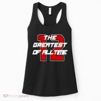 Brady 12 GOAT The Greatest Of All Time Women's Tank Top thumb 0
