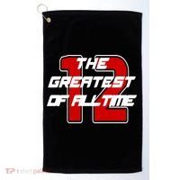 Brady 12 GOAT The Greatest Of All Time Golf Towel thumb 0
