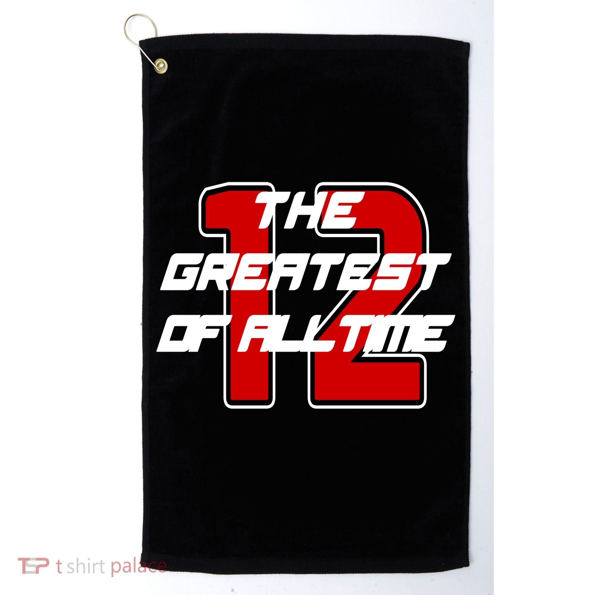 Brady 12 GOAT The Greatest Of All Time Golf Towel