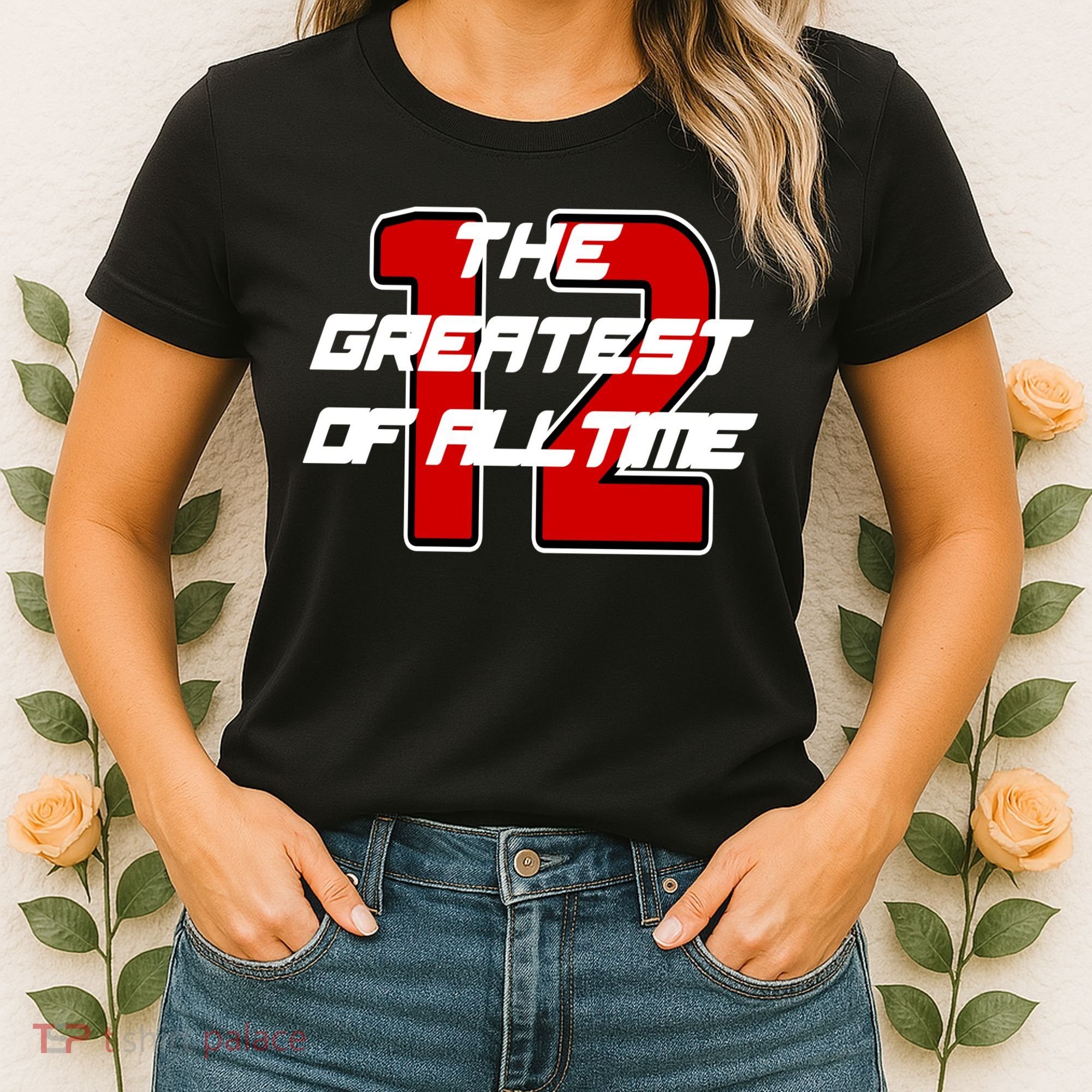 Brady 12 GOAT The Greatest Of All Time Women's T-Shirt