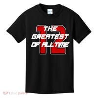 Brady 12 GOAT The Greatest Of All Time Kids T-Shirt thumb 0