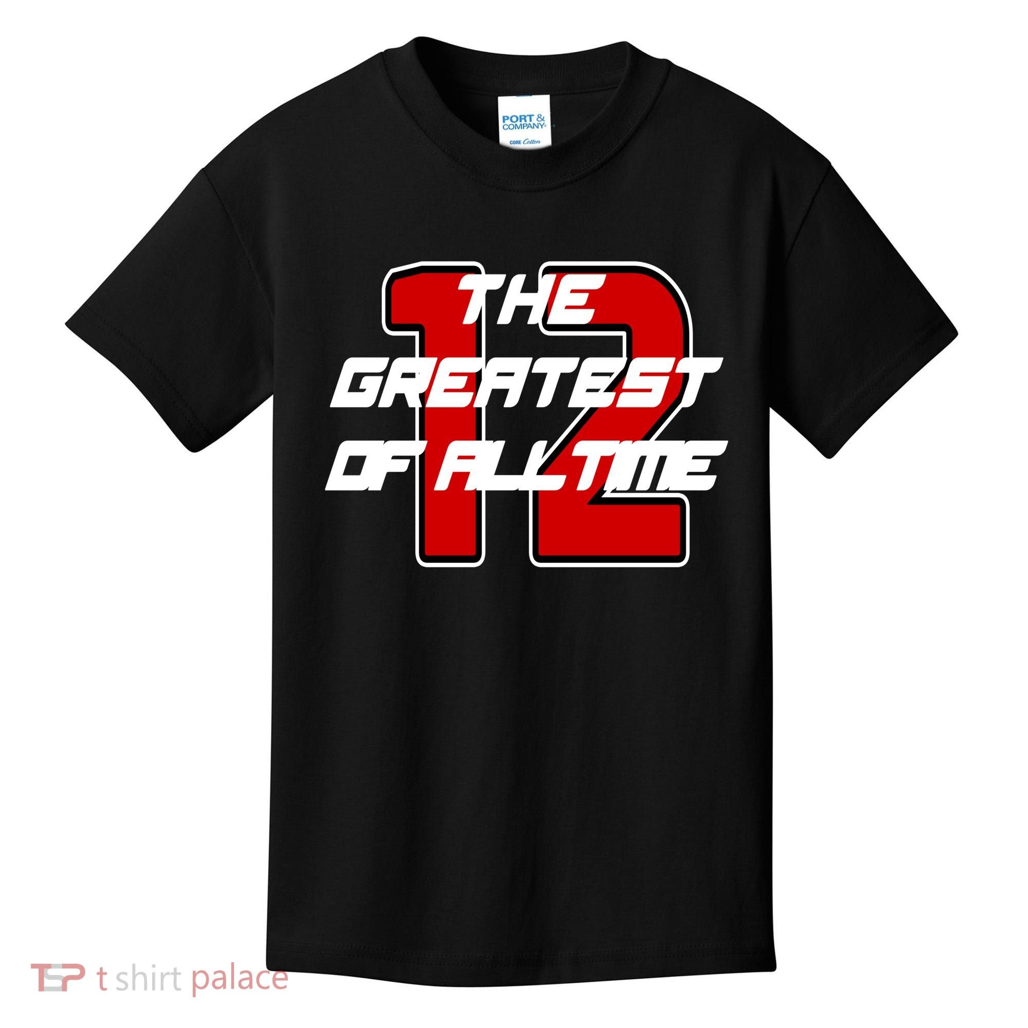 Brady 12 GOAT The Greatest Of All Time Kids T-Shirt