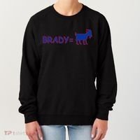 Brady Equals The Goat New England Women's Sweatshirt thumb 0