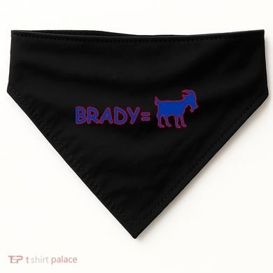 Brady Equals The Goat New England USA-Made Doggie Bandana