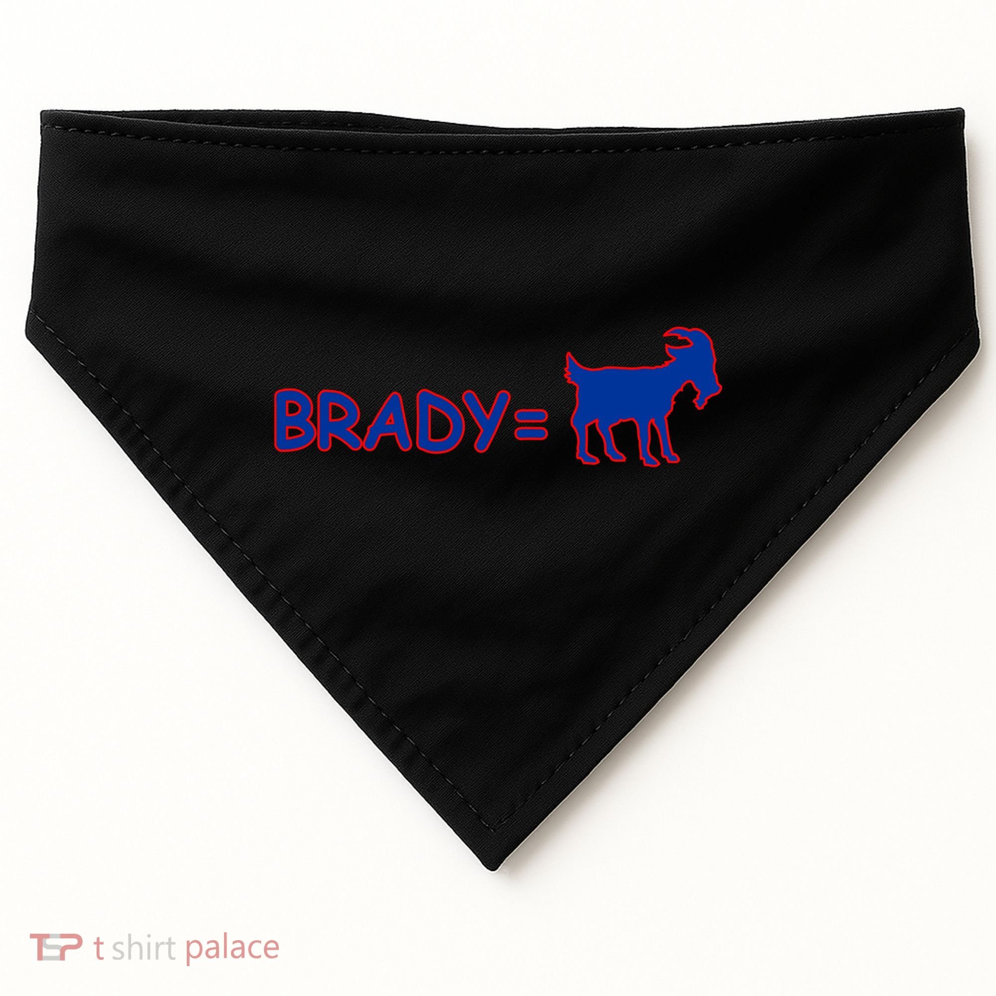 Brady Equals The Goat New England USA-Made Doggie Bandana