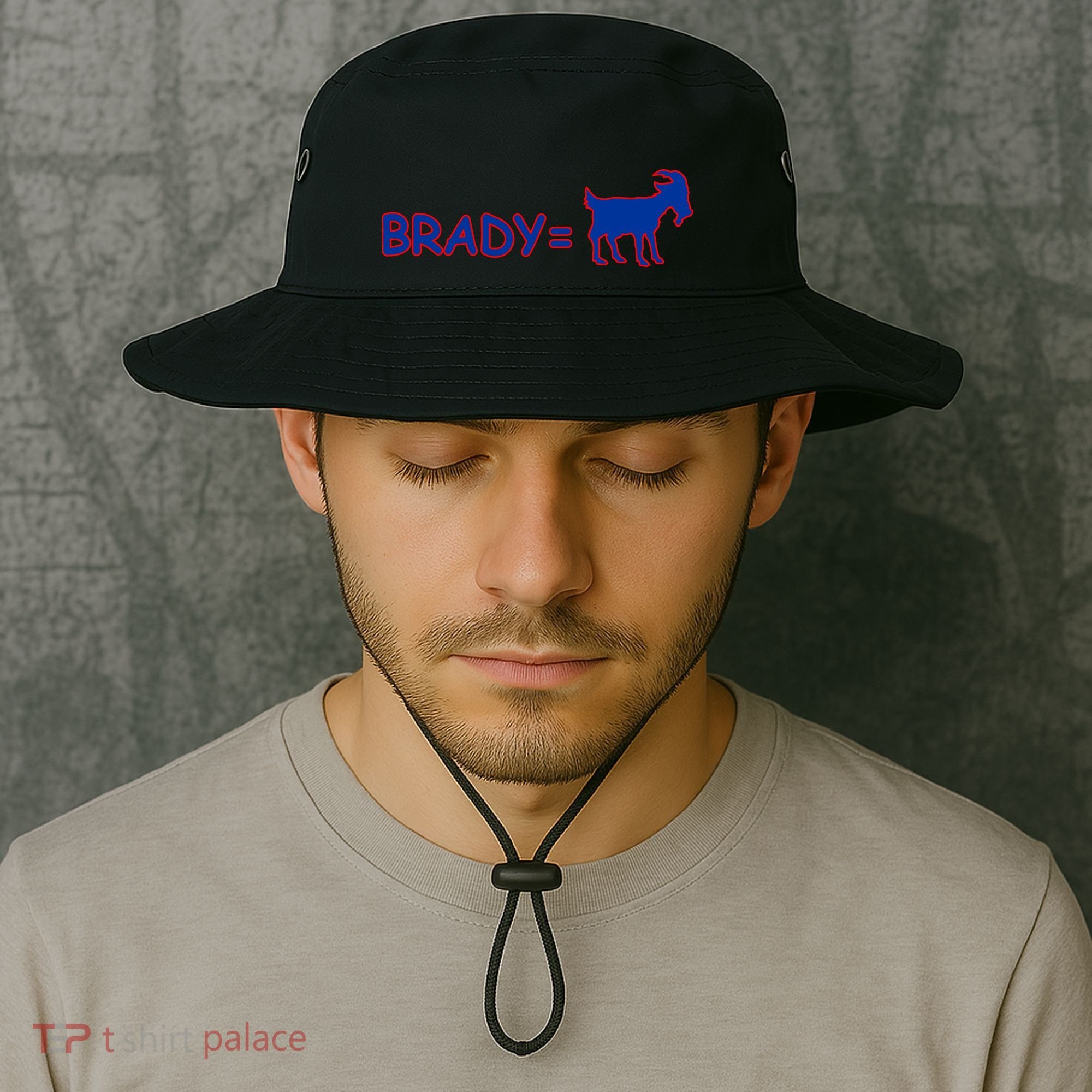 Brady Equals The Goat New England Bucket Hat