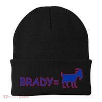 Brady Equals The Goat New England Beanie thumb 0