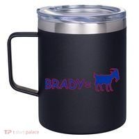 Brady Equals The Goat New England 12oz Stainless Steel Coffee Mug thumb 2