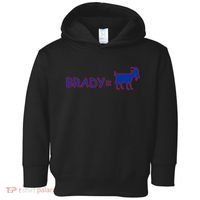 Brady Equals The Goat New England Toddler Hoodie thumb 0