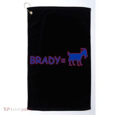 Brady Equals The Goat New England Golf Towel