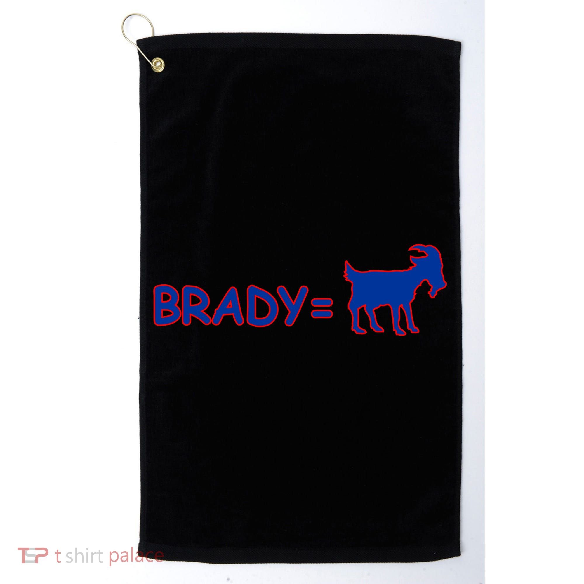 Brady Equals The Goat New England Golf Towel