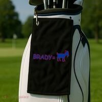 Brady Equals The Goat New England Golf Towel thumb 2