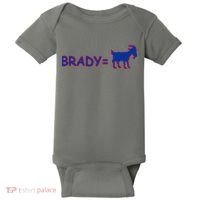 Brady Equals The Goat New England Baby Bodysuit thumb 0