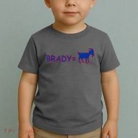 Brady Equals The Goat New England Toddler T-Shirt thumb 2