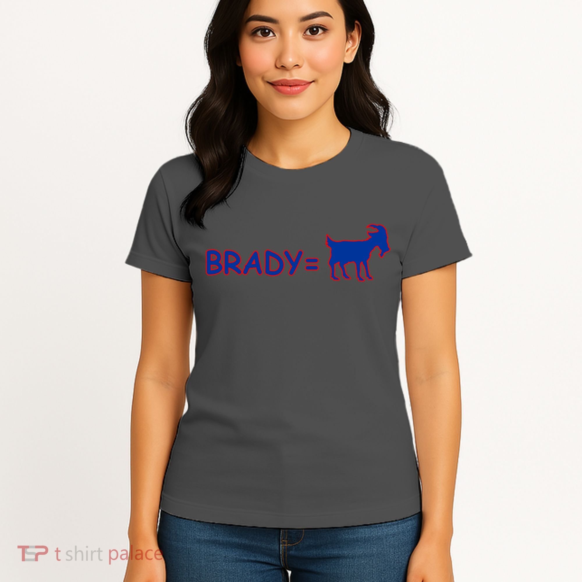 Brady Equals The Goat New England Women's T-Shirt