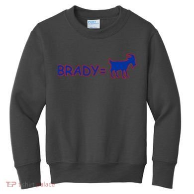 Brady Equals The Goat New England Kids Sweatshirt