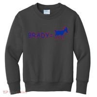 Brady Equals The Goat New England Kids Sweatshirt thumb 0