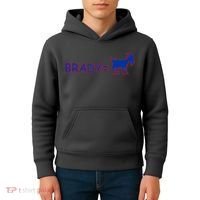 Brady Equals The Goat New England Kids Hoodie thumb 4