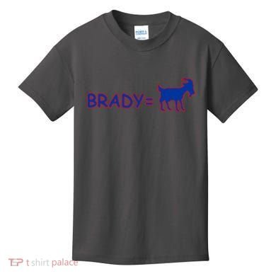 Brady Equals The Goat New England Kids T-Shirt