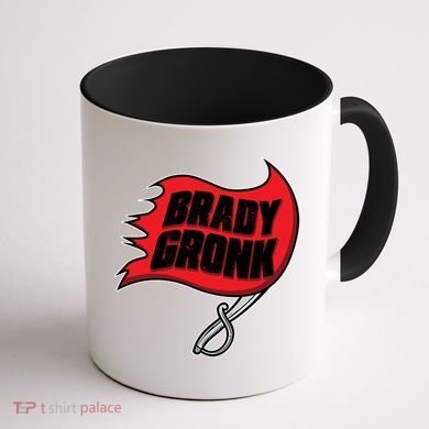 Brady Gronk Tampa Bay Flag Coffee Mug back