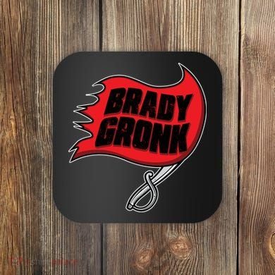 Brady Gronk Tampa Bay Flag Coaster