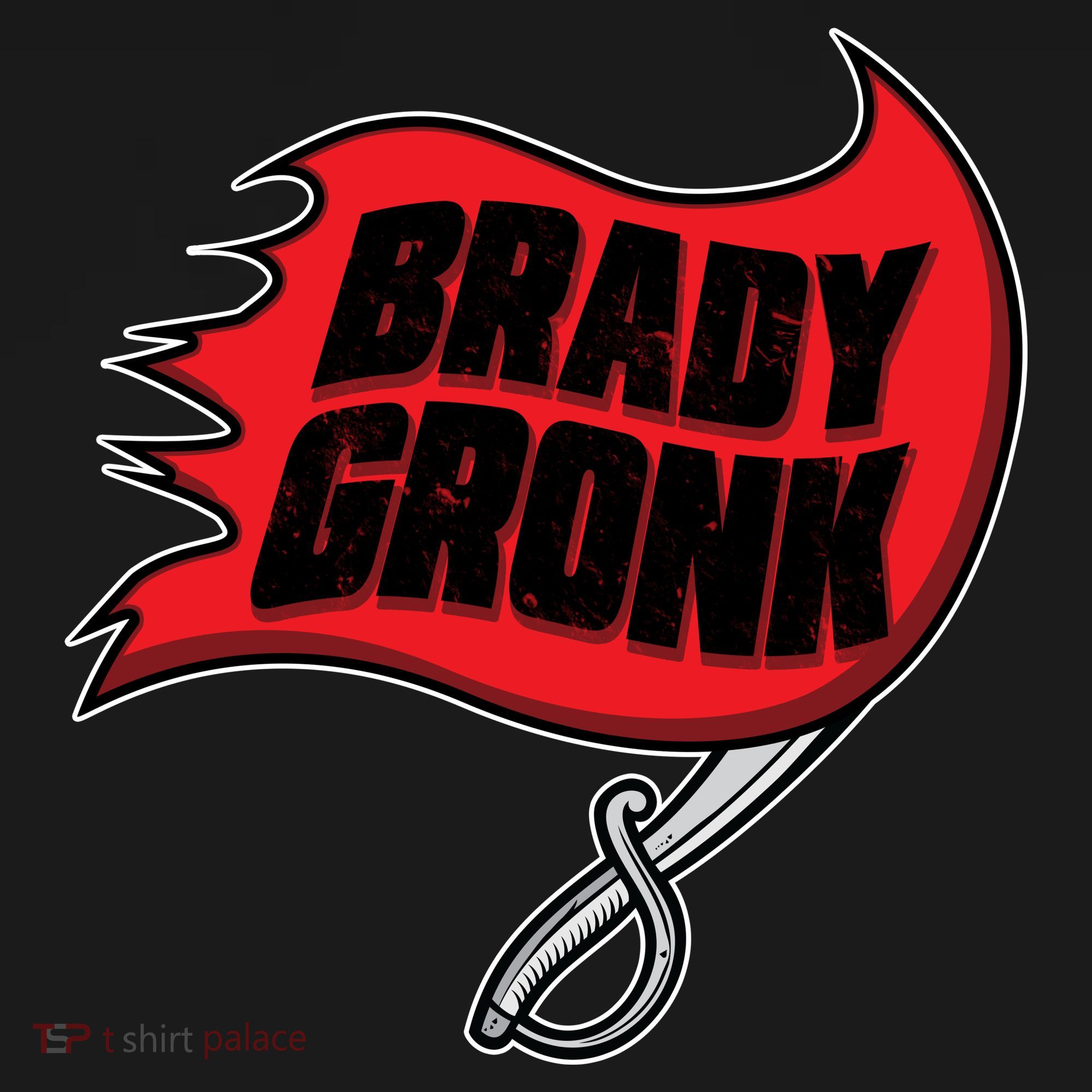 Brady Gronk Tampa Bay Flag Coaster