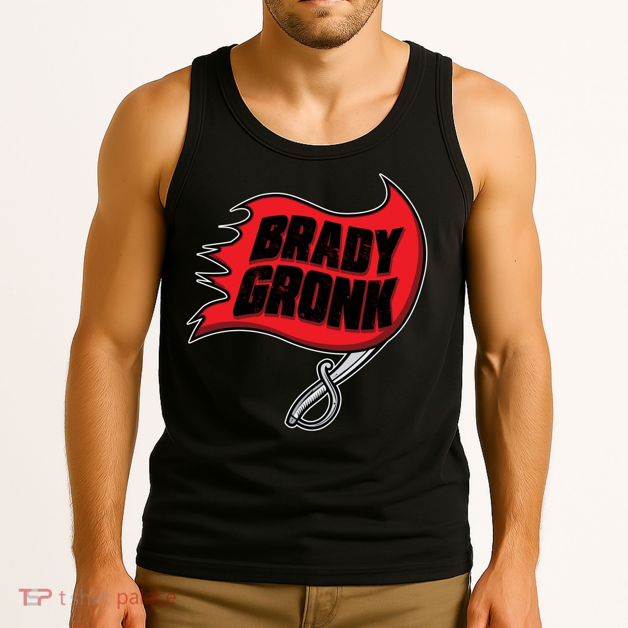 Brady Gronk Tampa Bay Flag Tank Top