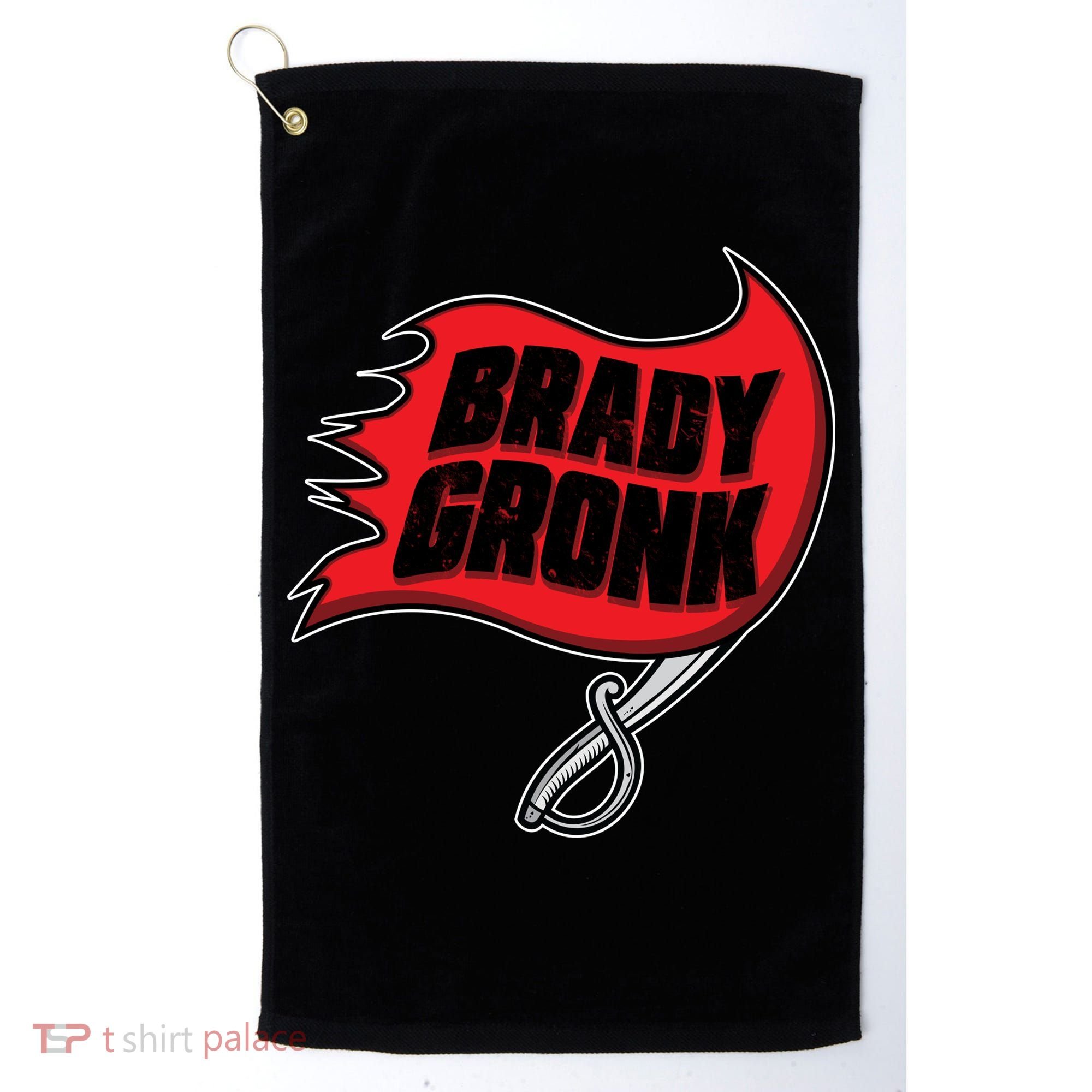 Brady Gronk Tampa Bay Flag Golf Towel