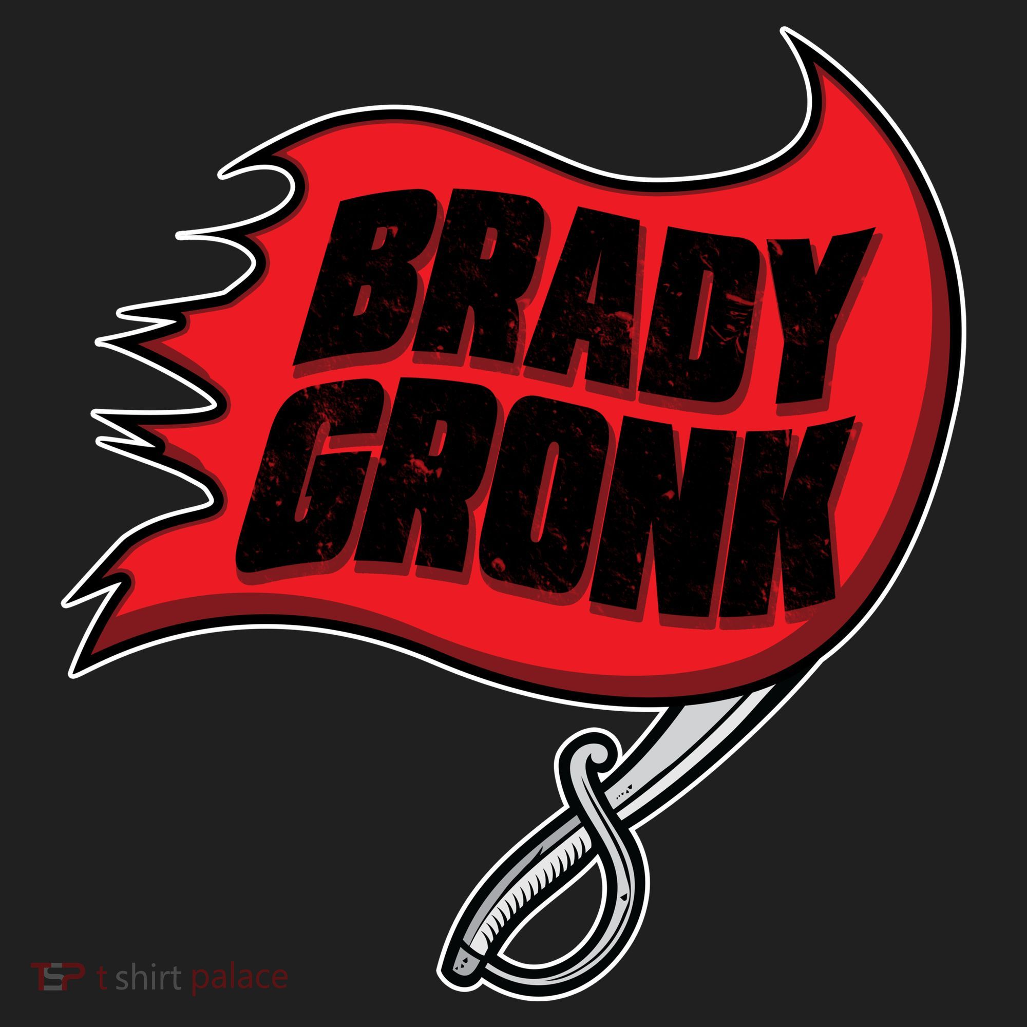 Brady Gronk Tampa Bay Flag Golf Towel