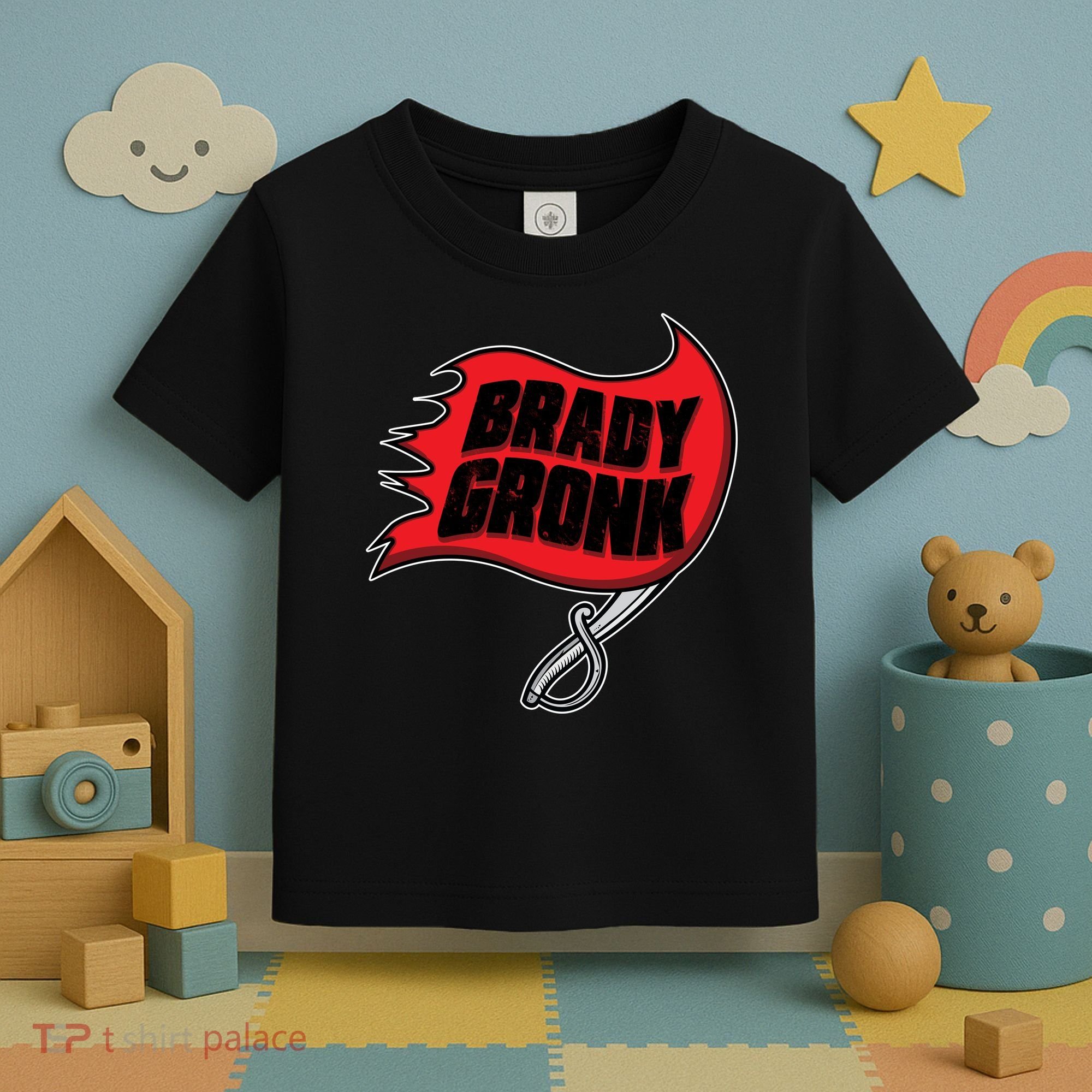 Brady Gronk Tampa Bay Flag Toddler T-Shirt