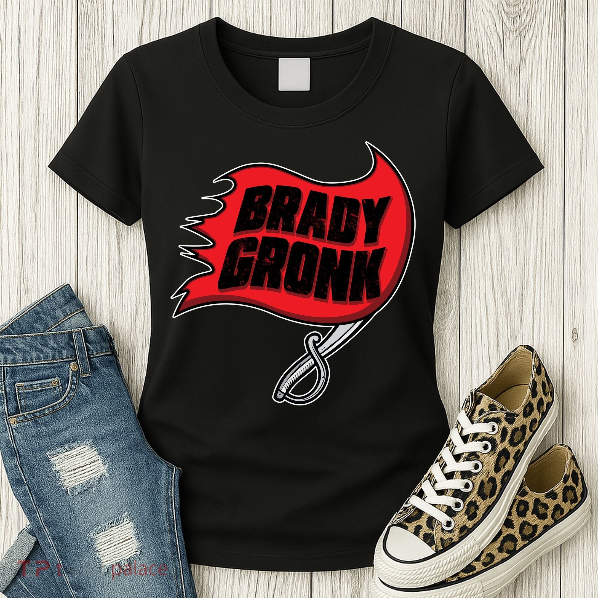 Brady Gronk Tampa Bay Flag Women's T-Shirt