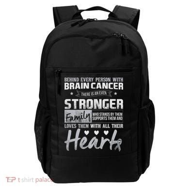 Brain Cancer Awareness Strong Family Backpack