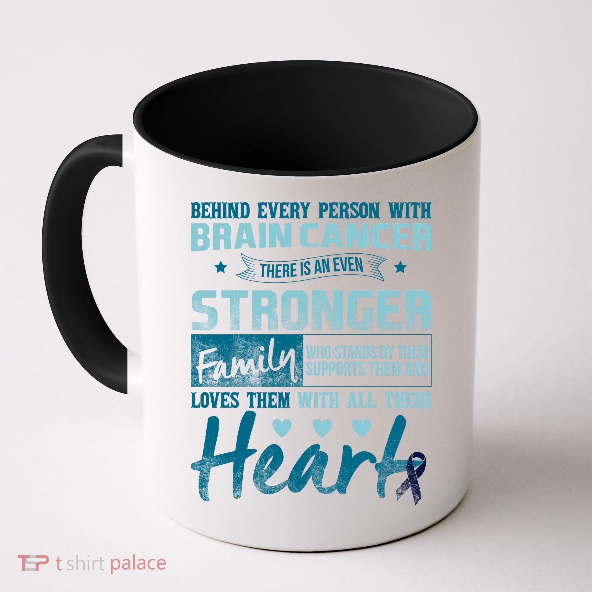 Brain Cancer Awareness Strong Family Coffee Mug