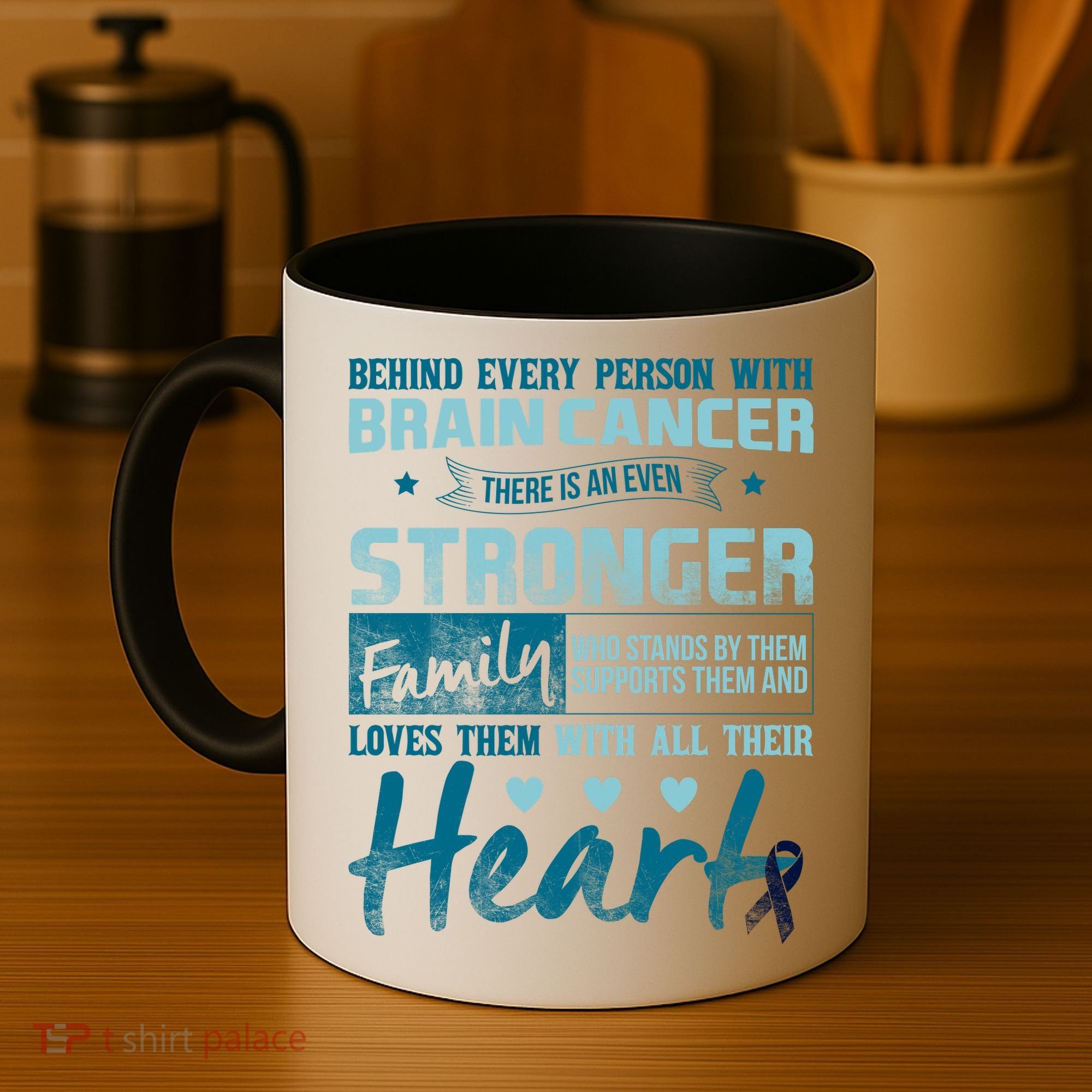 Brain Cancer Awareness Strong Family Coffee Mug