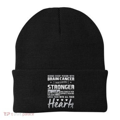 Brain Cancer Awareness Strong Family Beanie