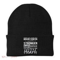 Brain Cancer Awareness Strong Family Beanie thumb 0